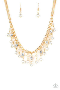 Paparazzi "Regal Refinement" Gold Necklace & Earring Set Paparazzi Jewelry