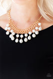 Paparazzi "5th Avenue Fleek" Gold Necklace & Earring Set Paparazzi Jewelry