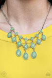 Paparazzi "Mermaid Marmalade" FASHION FIX Green Necklace & Earring Set Paparazzi Jewelry