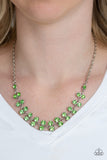 Paparazzi "Super Starstruck" Green Necklace & Earring Set Paparazzi Jewelry