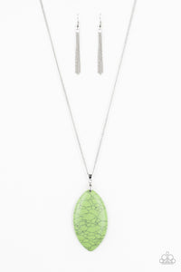 Paparazzi "Santa Fe Simplicity" Green Necklace & Earring Set Paparazzi Jewelry