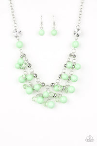 Paparazzi "Seaside Soiree" Green Necklace & Earring Set Paparazzi Jewelry