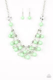 Paparazzi "Seaside Soiree" Green Necklace & Earring Set Paparazzi Jewelry