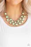 Paparazzi "Seaside Soiree" Green Necklace & Earring Set Paparazzi Jewelry