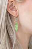 Paparazzi VINTAGE VAULT "Beachfront Beauty" Green Necklace & Earring Set Paparazzi Jewelry
