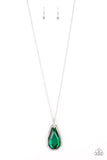 Paparazzi "Maven Magic" Green Necklace & Earring Set Paparazzi Jewelry