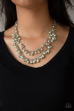 Paparazzi "Kindhearted Heart" Green Necklace & Earring Set Paparazzi Jewelry