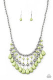 Paparazzi "Rural Revival" Green Necklace & Earring Set Paparazzi Jewelry