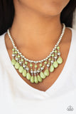 Paparazzi "Rural Revival" Green Necklace & Earring Set Paparazzi Jewelry