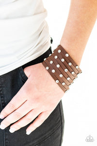 Paparazzi VINTAGE VAULT "Sass Squad" Brown Wrap Bracelet Paparazzi Jewelry