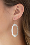 Paparazzi "Glimmer Goals" Silver Necklace & Earring Set Paparazzi Jewelry