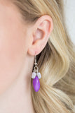 Paparazzi VINTAGE VAULT "Bead Binge" Purple Necklace & Earring Set Paparazzi Jewelry