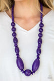 Paparazzi VINTAGE VAULT "Summer Breezin" Purple Necklace & Earring Set Paparazzi Jewelry