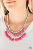 Paparazzi "Rural Revival" Pink Necklace & Earring Set Paparazzi Jewelry