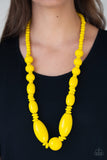 Paparazzi "Summer Breezin" Yellow Necklace & Earring Set Paparazzi Jewelry
