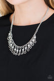 Paparazzi "Valentines Day Drama" White Necklace & Earring Set Paparazzi Jewelry