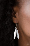 Paparazzi VINTAGE VAULT "Full Of Flavor" White Necklace & Earring Set Paparazzi Jewelry