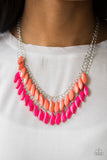Paparazzi "Beaded Boardwalk" Pink Necklace & Earring Set Paparazzi Jewelry