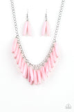 Paparazzi "Full Of Flavor" Pink Necklace & Earring Set Paparazzi Jewelry