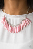 Paparazzi "Full Of Flavor" Pink Necklace & Earring Set Paparazzi Jewelry