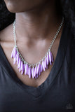 Paparazzi VINTAGE VAULT "Full Of Flavor" Purple Necklace & Earring Set Paparazzi Jewelry