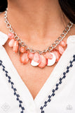Paparazzi "Treasure Shore" FASHION FIX Orange Necklace & Earring Set Paparazzi Jewelry