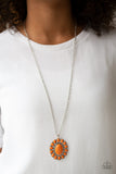 Paparazzi "Rancho Roamer" Orange Necklace & Earring Set Paparazzi Jewelry