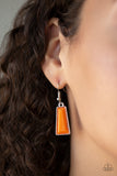 Paparazzi VINTAGE VAULT "Glamour Goddess" Orange Necklace & Earring Set Paparazzi Jewelry