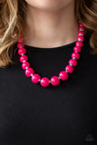 Paparazzi VINTAGE VAULT "Everyday Eye Candy" Pink Necklace & Earring Set Paparazzi Jewelry