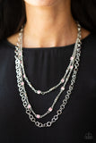 Paparazzi "Metro Mixer" Pink Necklace & Earring Set Paparazzi Jewelry