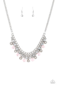 Paparazzi "Party Spree" Pink Necklace & Earring Set Paparazzi Jewelry