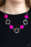 Paparazzi "Bermuda Bliss" Pink Necklace & Earring Set Paparazzi Jewelry