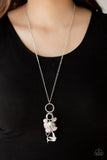 Paparazzi "I Will Fly" Pink Necklace & Earring Set Paparazzi Jewelry