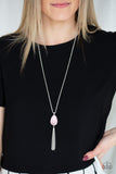 Paparazzi VINTAGE VAULT "Elite Shine" Pink Necklace & Earring Set Paparazzi Jewelry