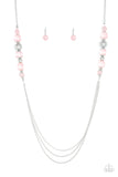 Paparazzi "Native New Yorker" Pink Necklace & Earring Set Paparazzi Jewelry