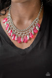 Paparazzi VINTAGE VAULT "Spring Daydream" Pink Necklace & Earring Set Paparazzi Jewelry