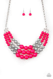 Paparazzi "Dream Pop" Pink Necklace & Earring Set Paparazzi Jewelry