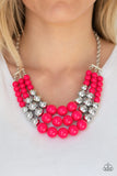 Paparazzi "Dream Pop" Pink Necklace & Earring Set Paparazzi Jewelry