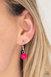 Paparazzi "Dream Pop" Pink Necklace & Earring Set Paparazzi Jewelry