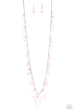 Paparazzi "GLOW And Steady Wins The Race" Pink Necklace & Earring Set Paparazzi Jewelry