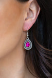 Paparazzi "Sheen Queen" Pink Necklace & Earring Set Paparazzi Jewelry