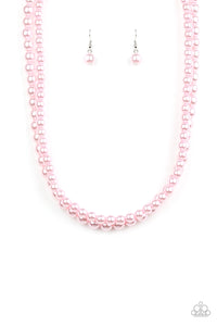 Paparazzi "Woman Of The Century" Pink Necklace & Earring Set Paparazzi Jewelry