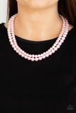 Paparazzi "Woman Of The Century" Pink Necklace & Earring Set Paparazzi Jewelry