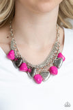 Paparazzi "Change Of Heart" Pink Necklace & Earring Set Paparazzi Jewelry
