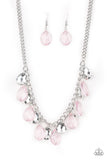 Paparazzi VINTAGE VAULT "No Tears Left To Cry" Pink Necklace & Earring Set Paparazzi Jewelry