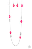 Paparazzi "Beachfront Beauty" Pink Necklace & Earring Set Paparazzi Jewelry