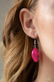 Paparazzi "Beachfront Beauty" Pink Necklace & Earring Set Paparazzi Jewelry