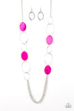 Paparazzi VINTAGE VAULT "Kaleidoscope Coasts" Pink Necklace & Earring Set Paparazzi Jewelry