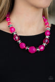 Paparazzi "Dine and Dash" Pink Necklace & Earring Set Paparazzi Jewelry