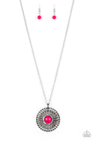 Paparazzi "So Solar" Pink Necklace & Earring Set Paparazzi Jewelry